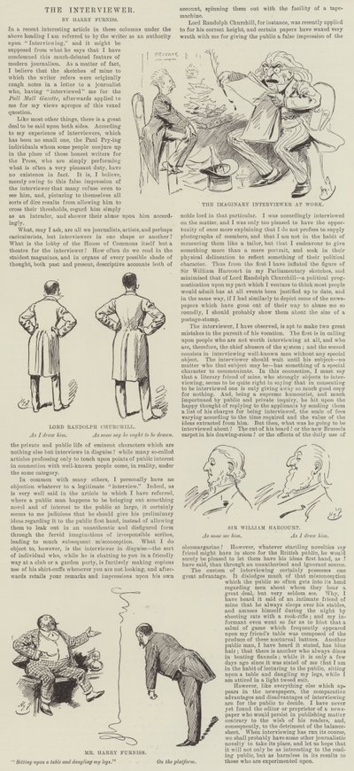 The Interviewer by Harry Furniss
